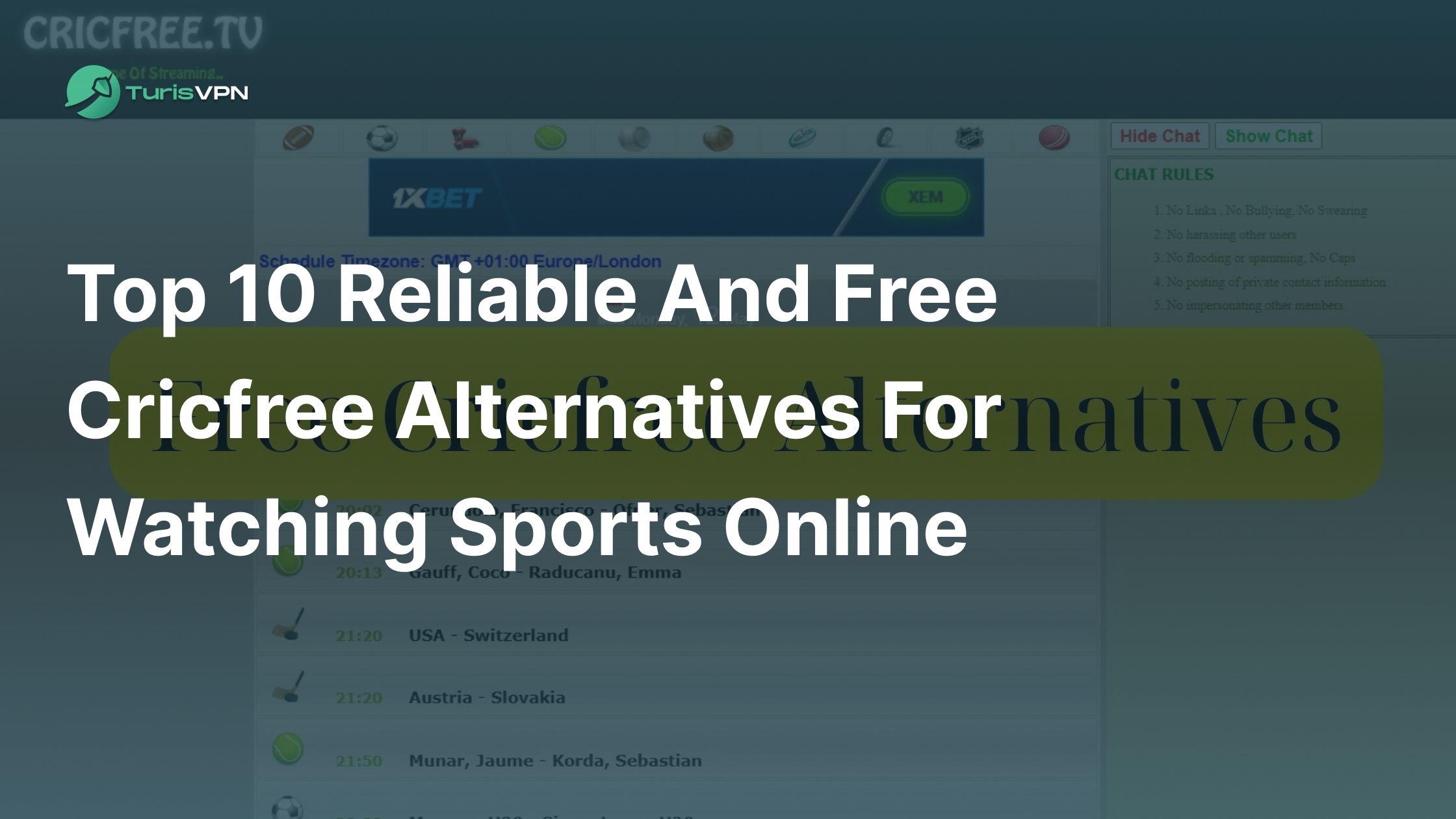 Top 10 Reliable and Free Cricfree Alternatives for Watching Sports Online thumbnail