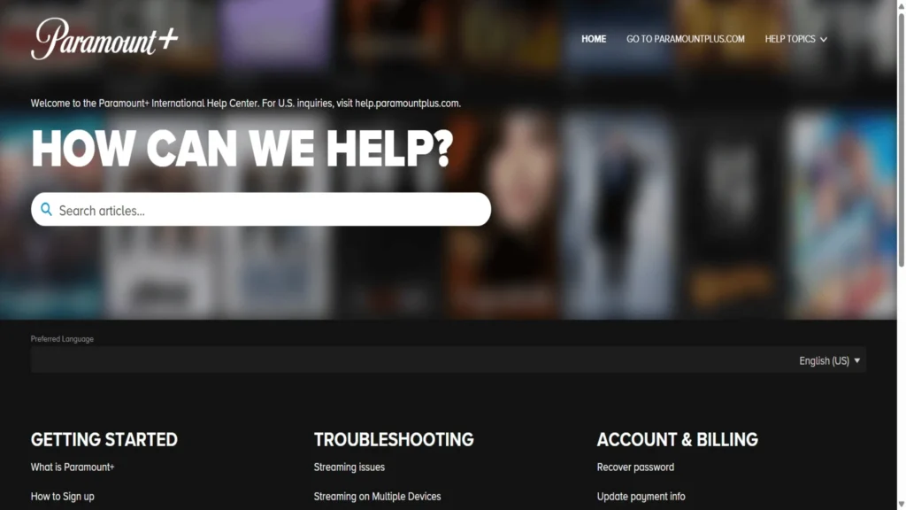 Paramount’s support page says subscribers can only stream while roaming inside the service’s licensed zone, not in unaffiliated countries.