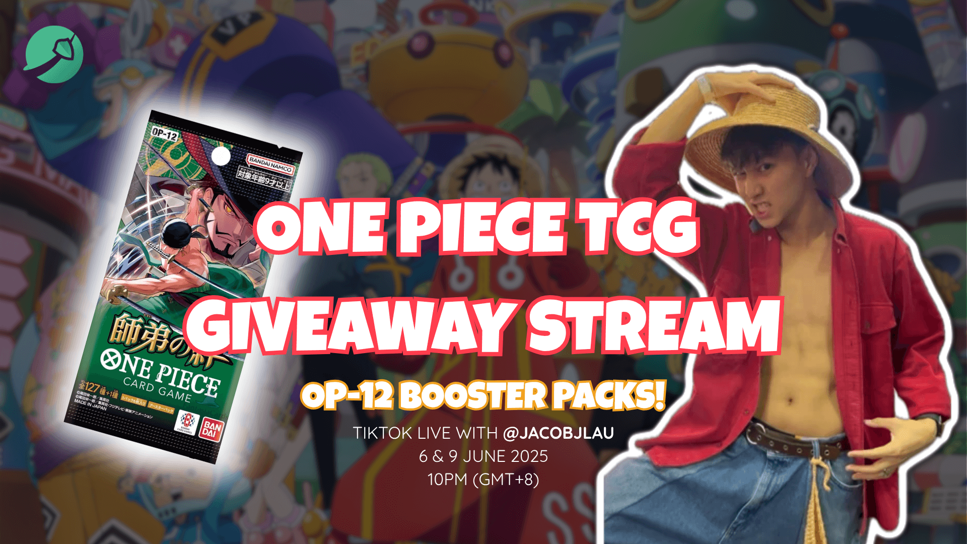 🚨 GIVEAWAY ALERT! 🚨 Join Our One Piece TCG Livestream with @jacobjlau! thumbnail