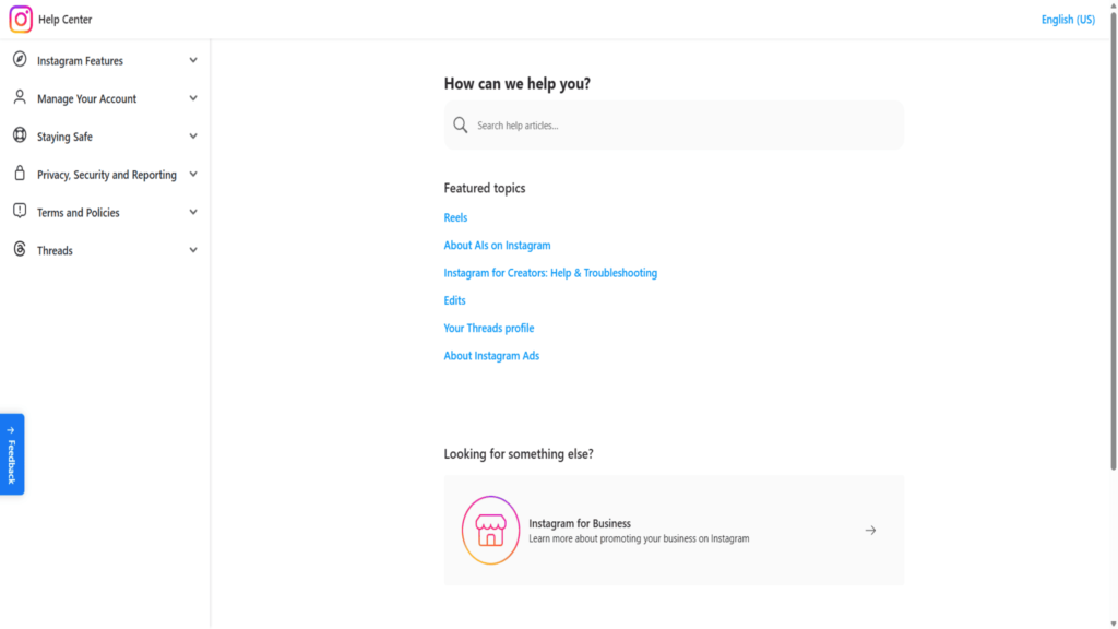 contacting-help-center-to-troubleshoot-issue-on-Instagram